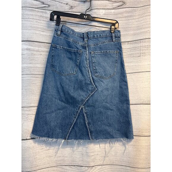 NWT Frame Deconstructed Denim Skirt Color Mabel Size 25 - Picture 4 of 4